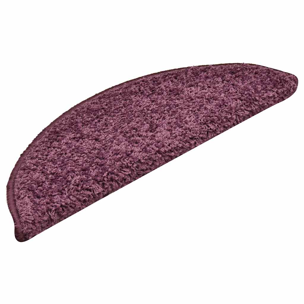 Stufenmatten 15 Stk. 56x17x3 cm Grau Halbrund