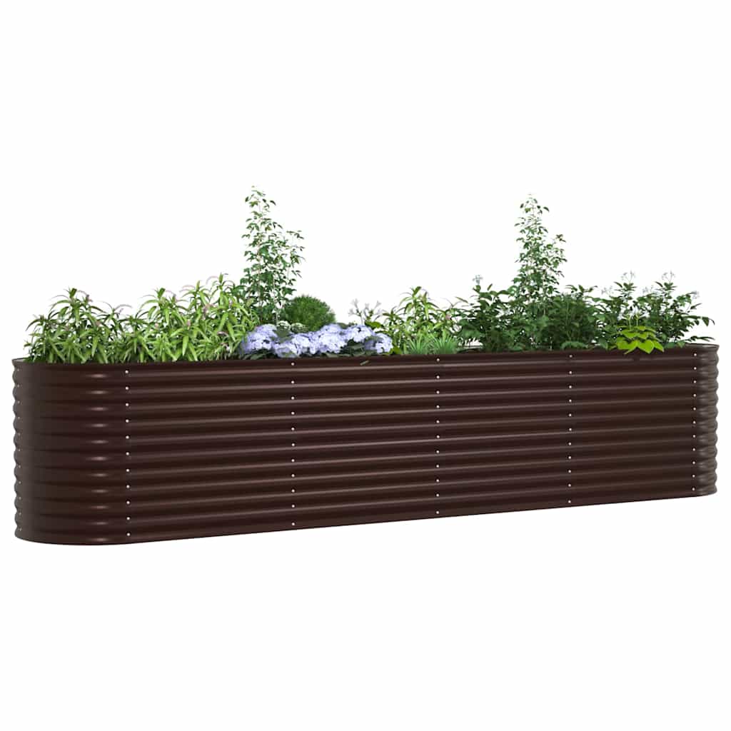 Hochbeet Grün 400 x 80 x 81 cm Stahl