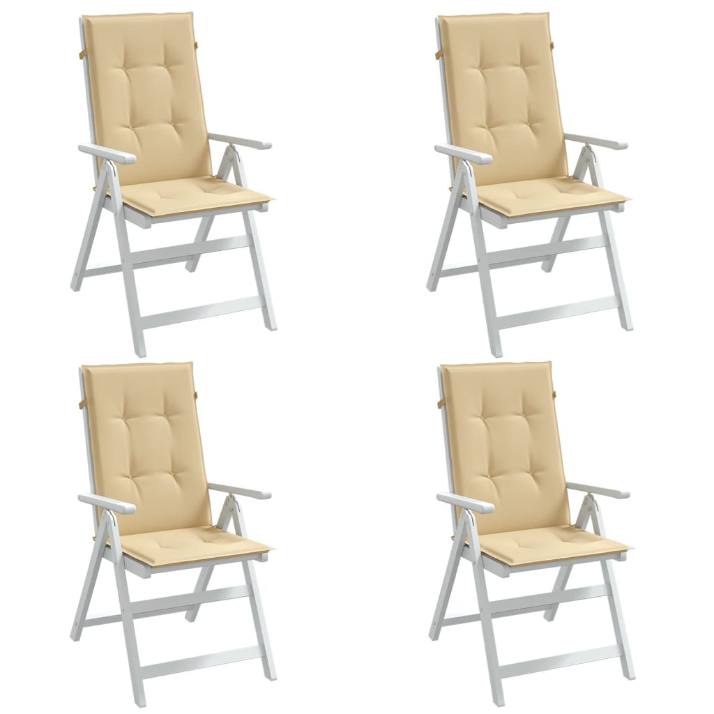 Hochlehner-Auflagen 2 Stk. Melange Anthrazit 120x50x7cm Stoff