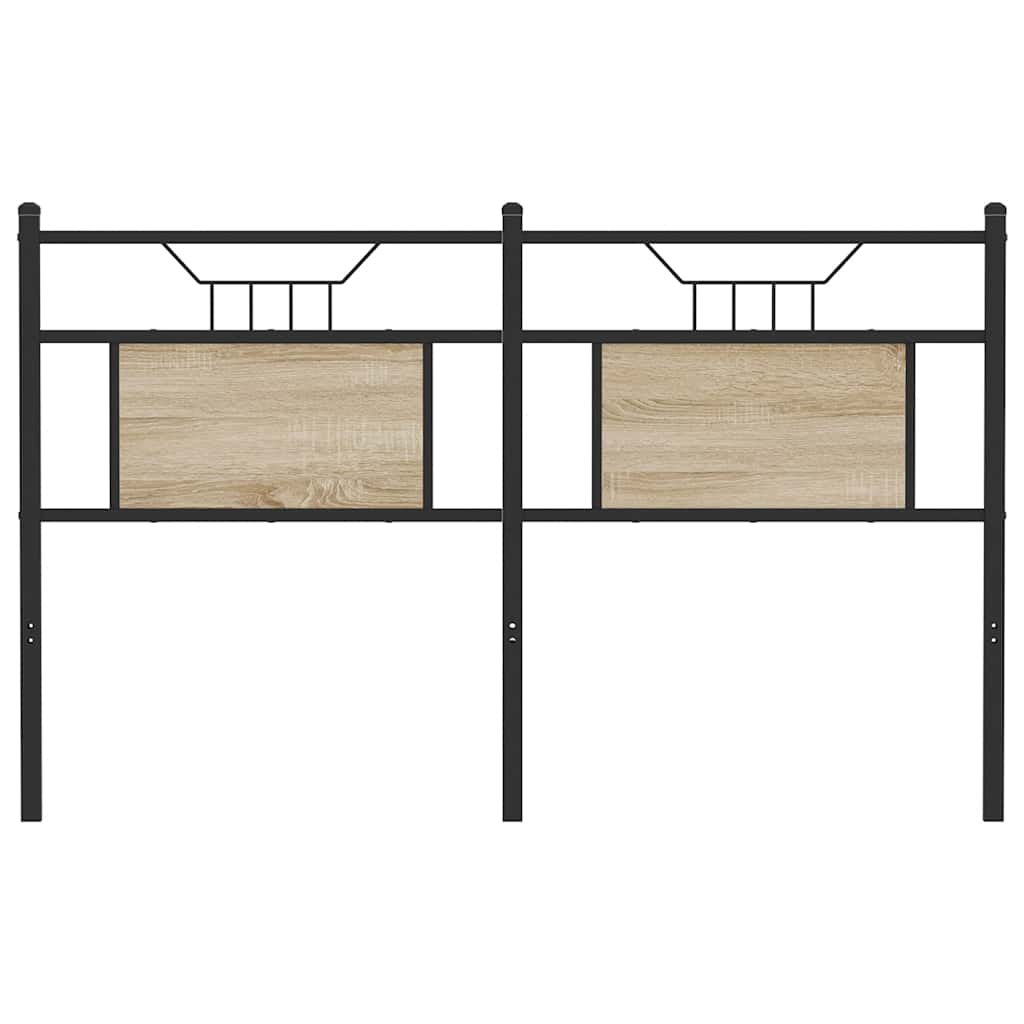 Ersatz-Kopfteil Räuchereiche 75 cm Holzwerkstoff und Stahl