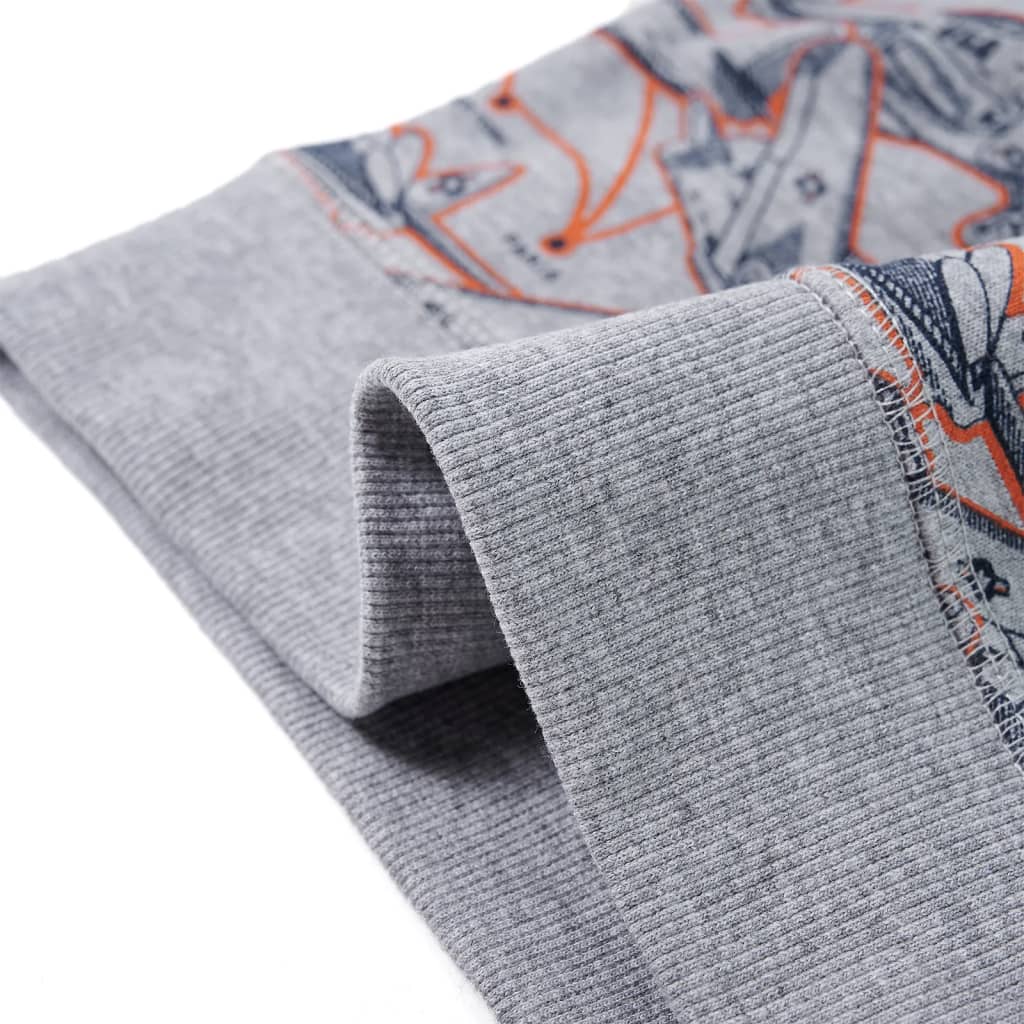Kinder-Sweatshirt Grau Melange 128
