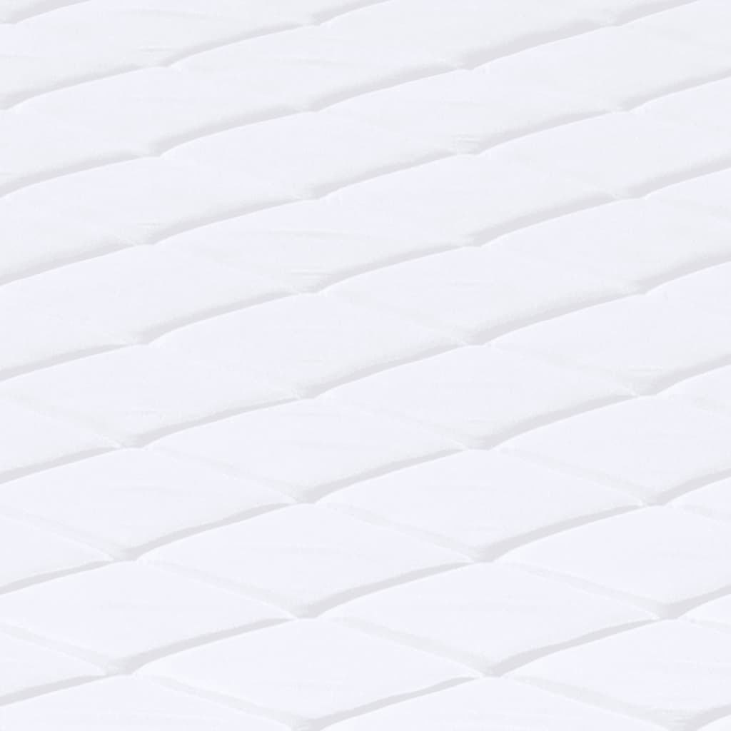 Schaumstoffmatratze für Kind Mittelweich 80 x 160 cm 16 cm Weiß