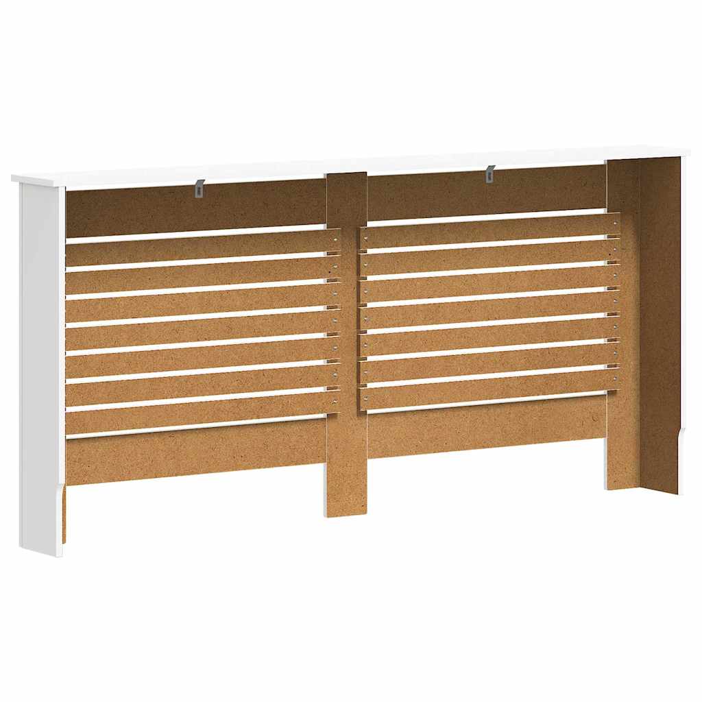 Heizkörperabdeckung Weiß 112×19×81,5 cm MDF