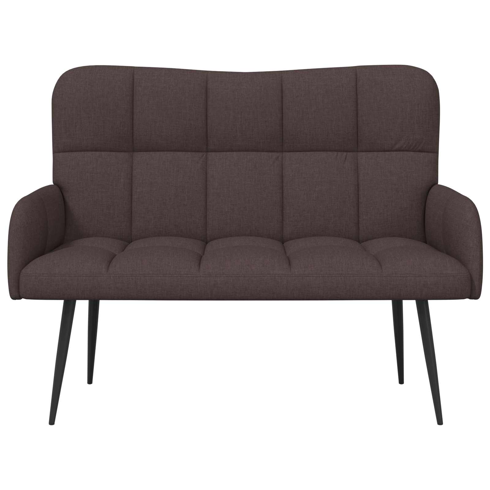 2-Sitzer Sofa Hellgrau 115 x 61 x 87 cm Stoff