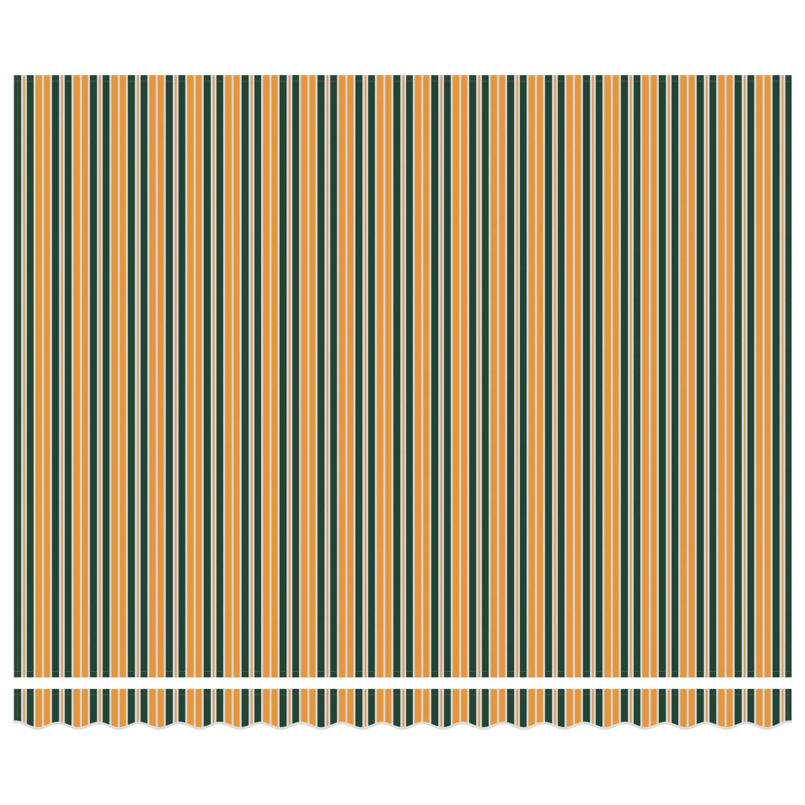 Markise Manuell Einziehbar mit LED 300x250 cm Blau und Weiß
