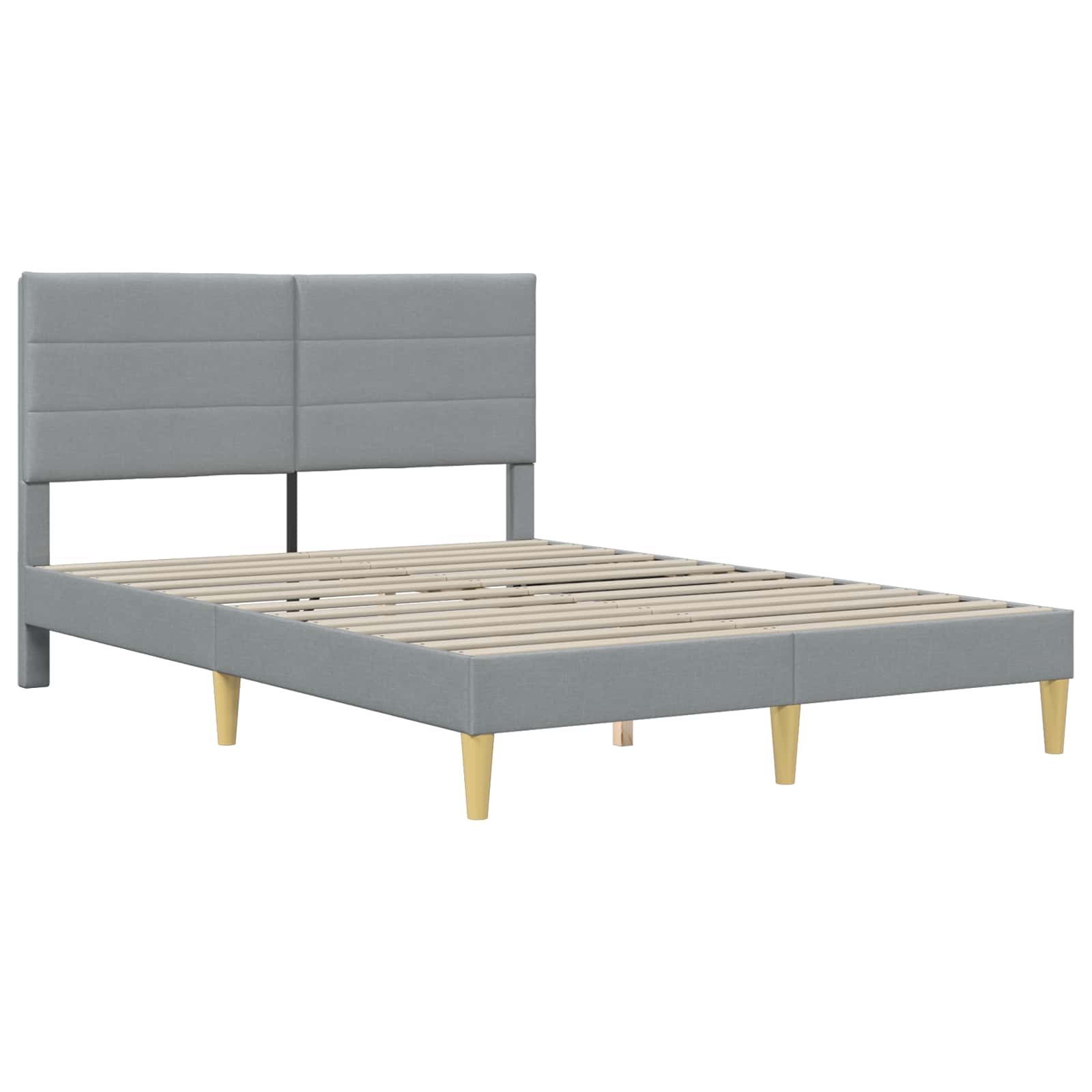 Bettrahmen Hellgrau 80 x 200 cm Polyester