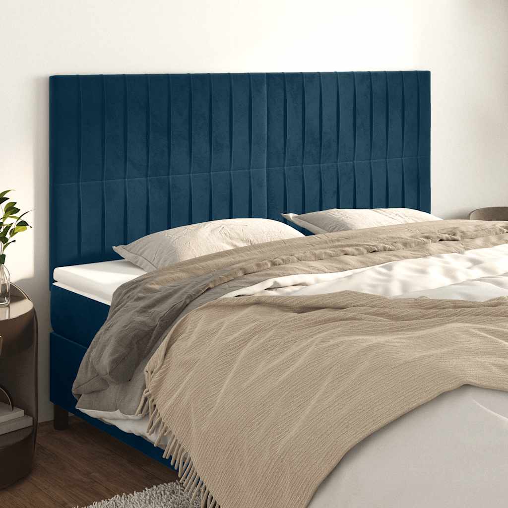 Kopfteil Hellgrau 80x5x118/128 cm Samt