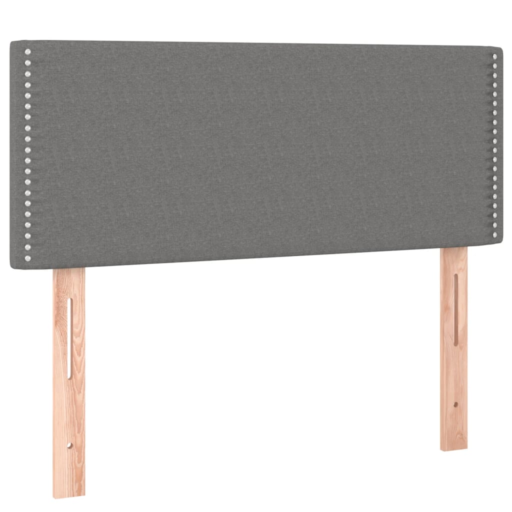 Kopfteil Dunkelgrau 80 x 5 x 118/128 cm Stoff