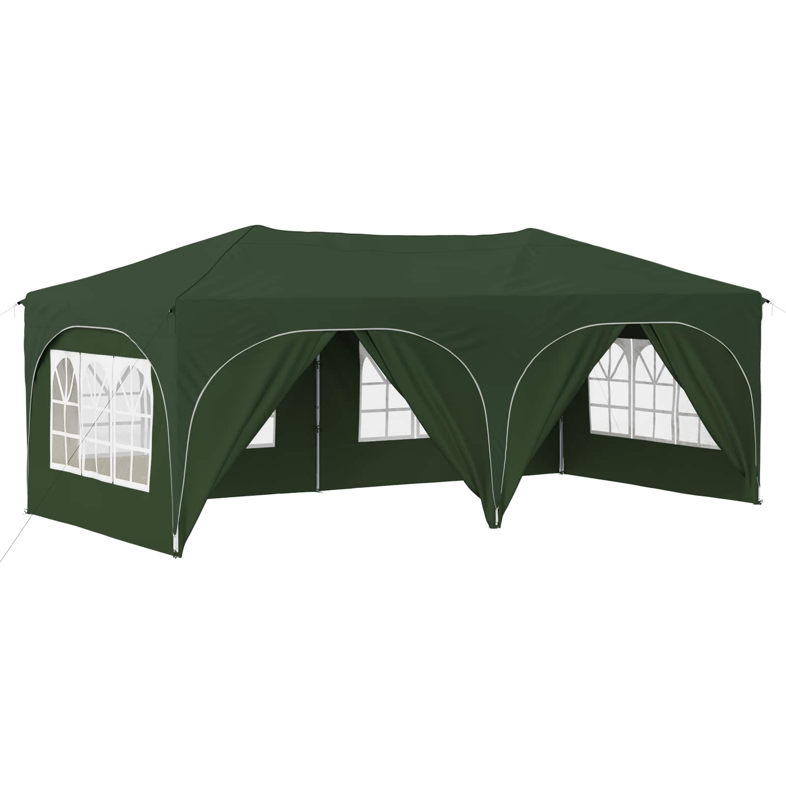 Pop-up Partyzelt 575 x 288 x 245 cm Creme Oxford-Stoff