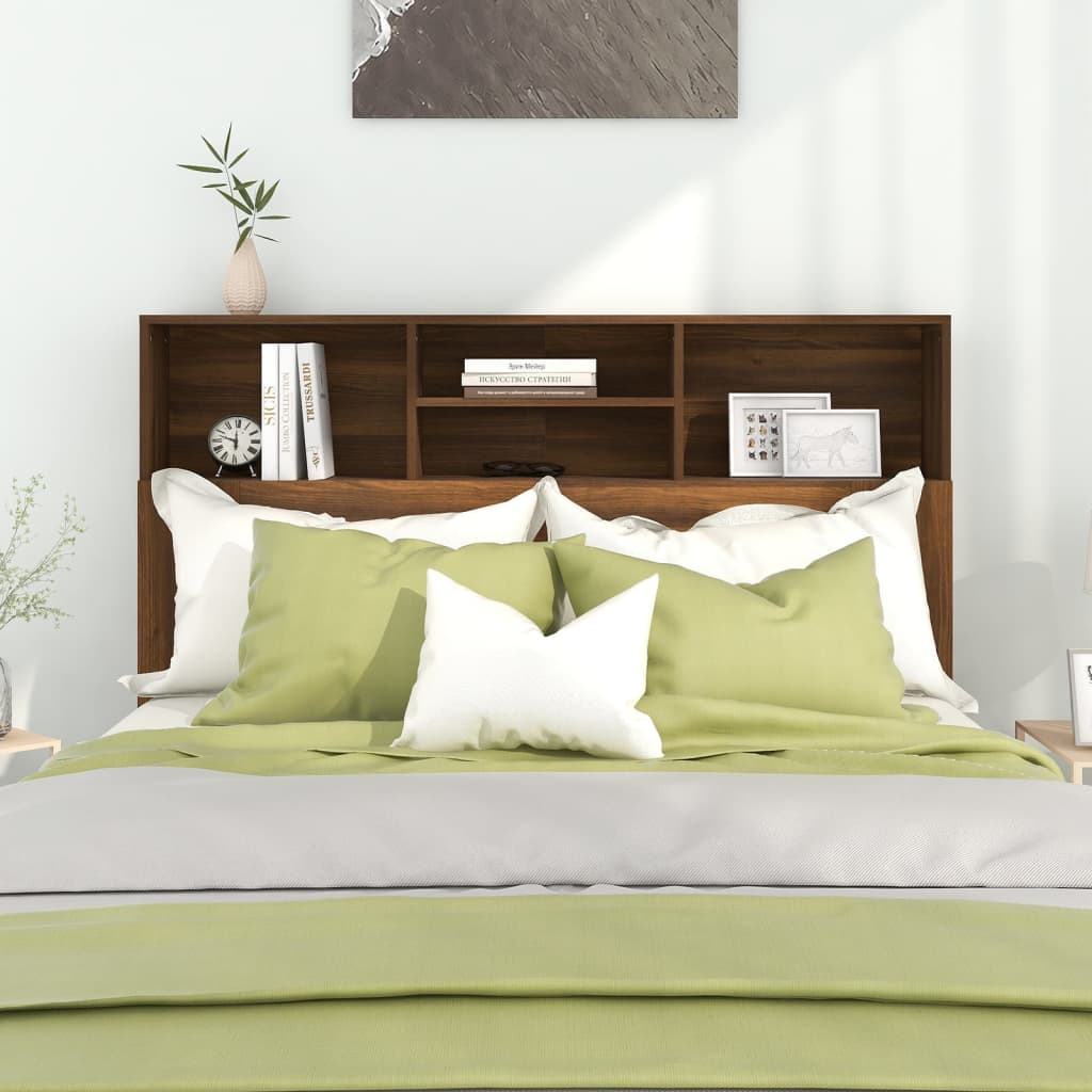 Bett-Kopfteil mit Ablagen Weiß 100x19x103,5 cm