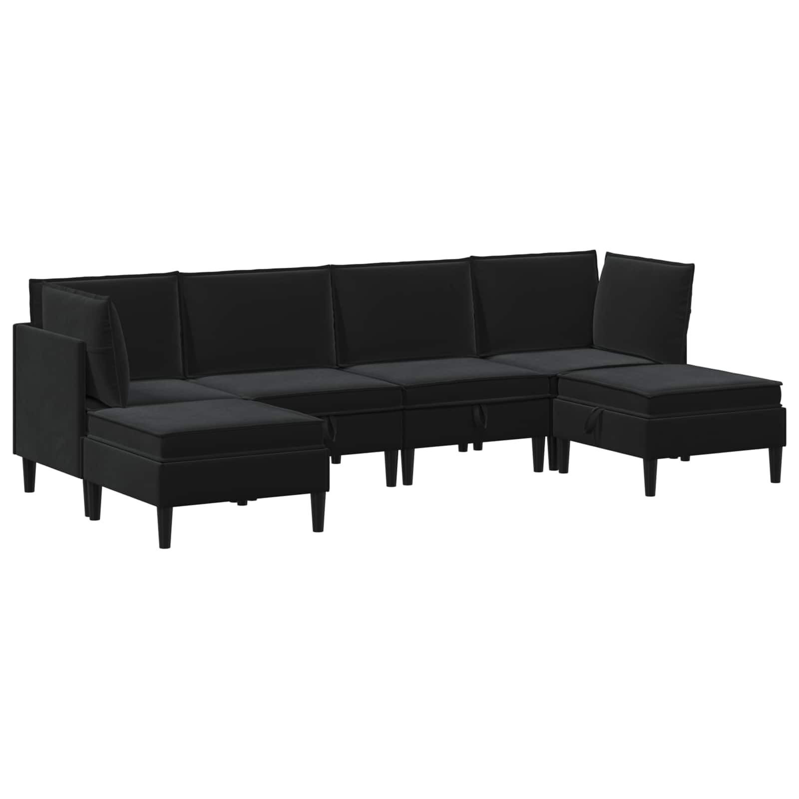Wohnzimmergarnitur mit Kissen mit Speicher 3 pcs Hellgrau Samt