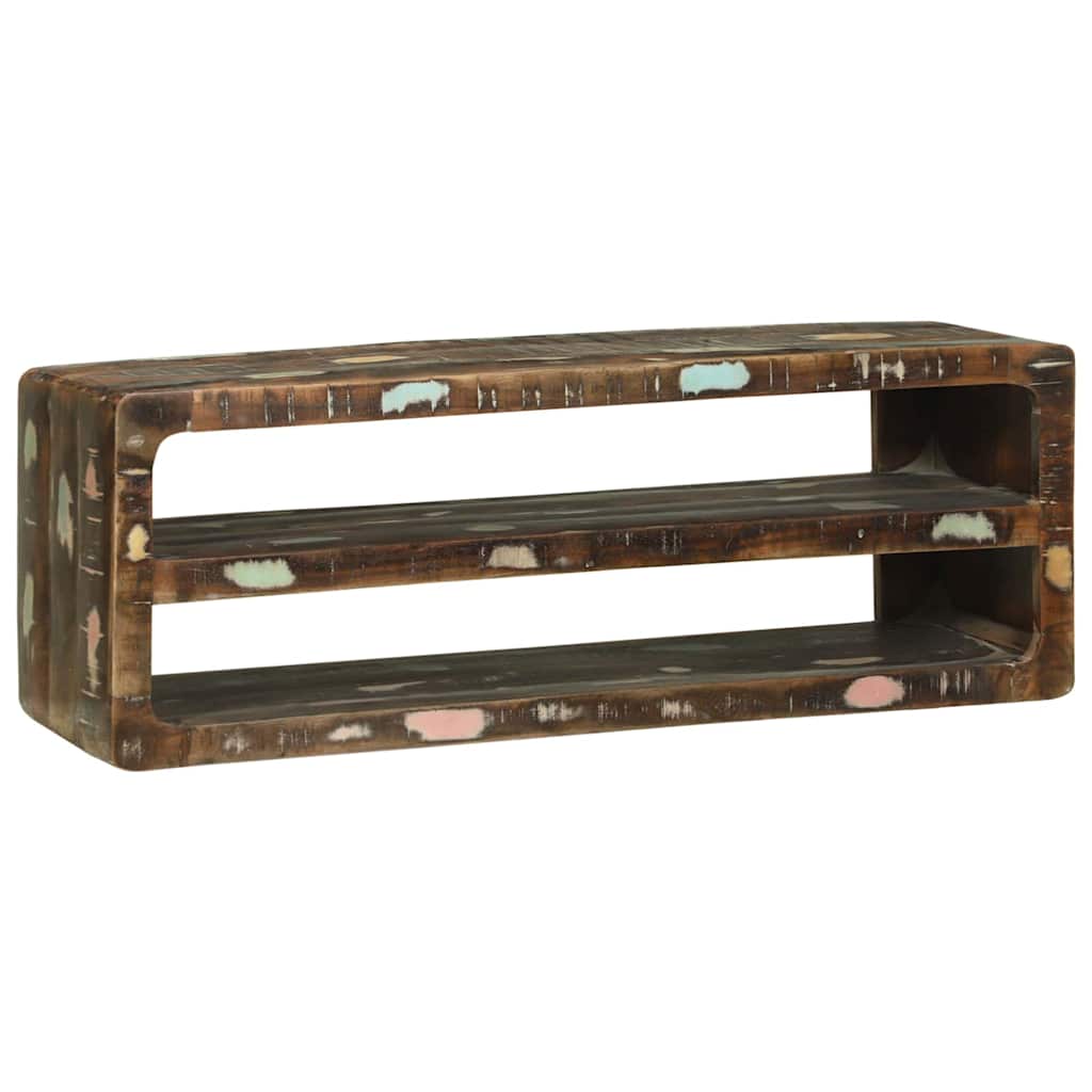 TV-Schränk mit Regal Braun 60 x 32 x 36 cm Massivholz Mango