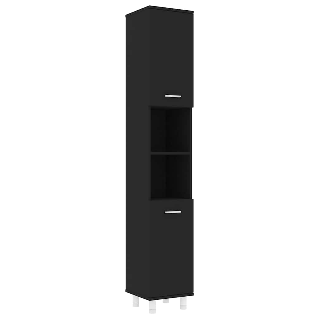 Badezimmerschrank Weiß 30x30x179 cm Holzwerkstoff