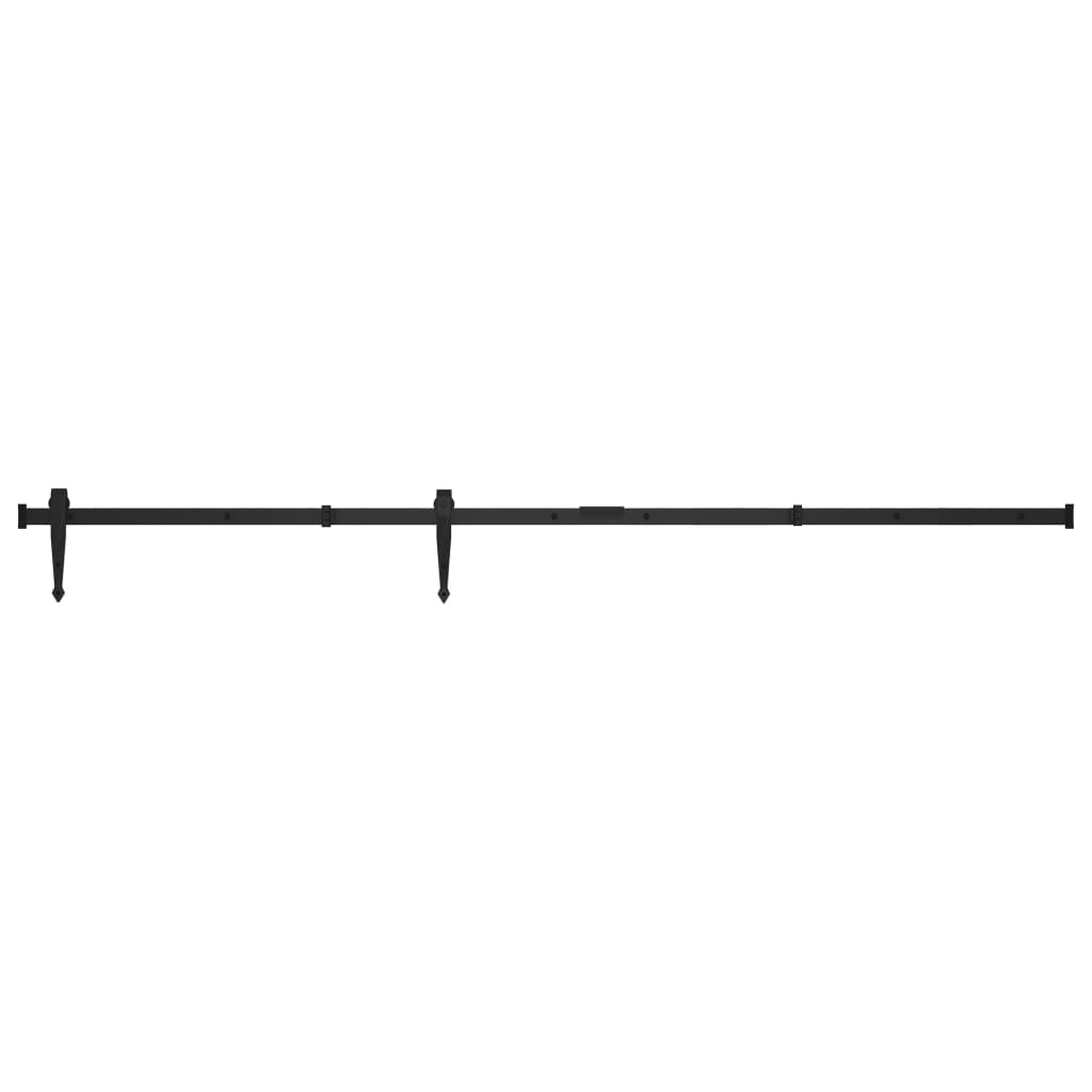Mini Schiebetürbeschlag Set für Schranktüren 122 cm Carbonstahl