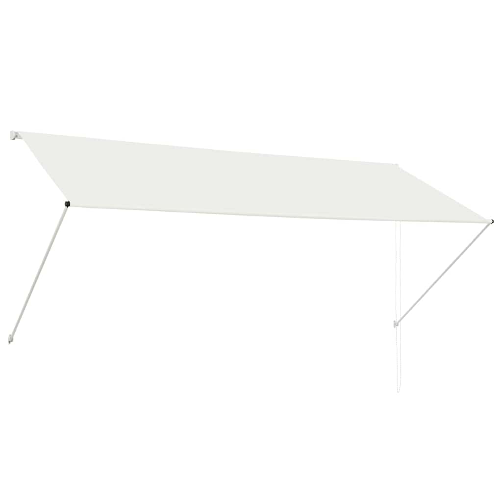 Einziehbare Markise 150×150 cm Blau und Weiß