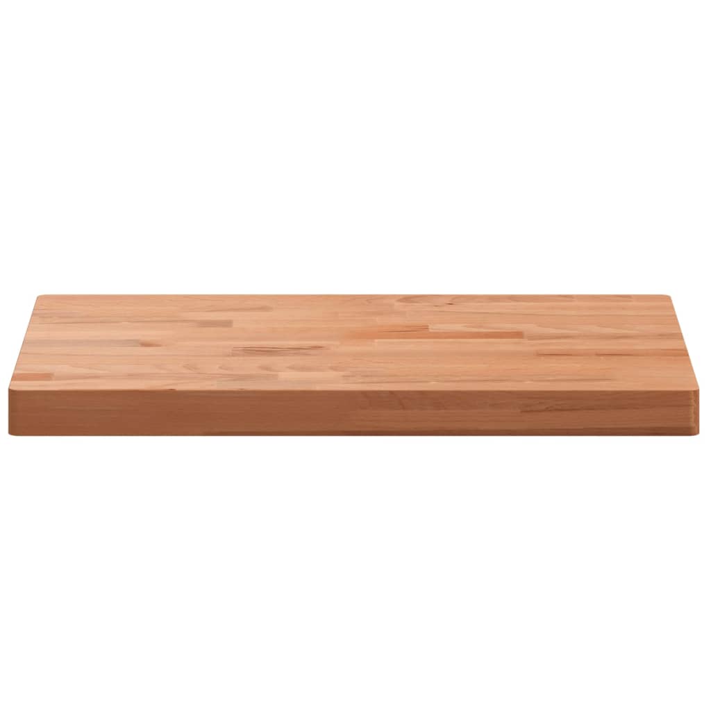 Tischplatte 80x40x1,5 cm Rechteckig Massivholz Buche