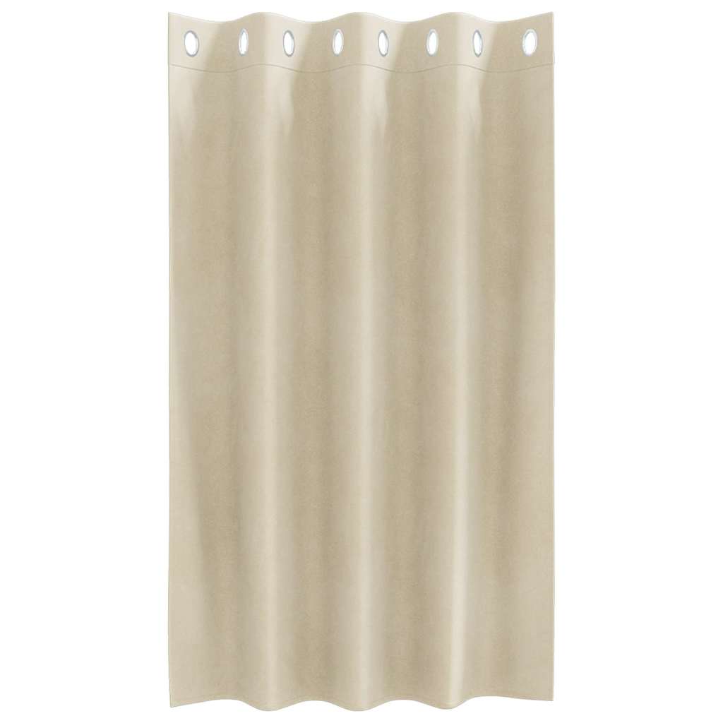 Verdunkelungsvorhänge 2 pcs Schwarz 140 x 140 cm Samt
