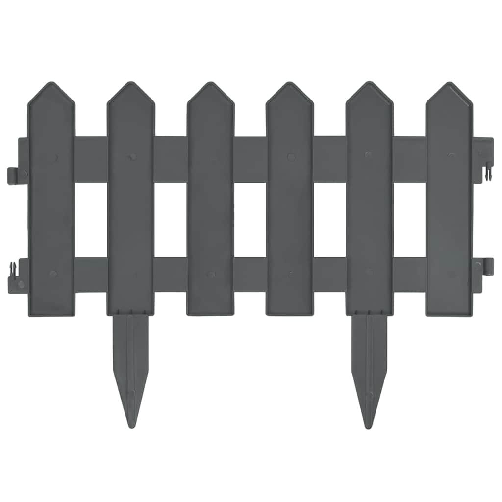Rasenkanten 25 Stk. Weiß 10 m PP
