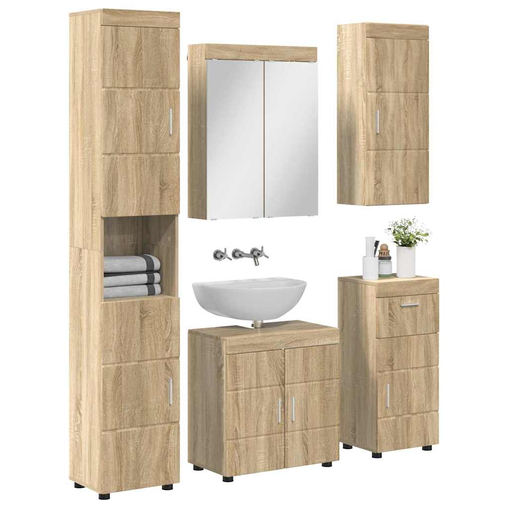 Badezimmermöbel-Set TULUM 2 pcs Weiß 60 x 34 x 63 cm