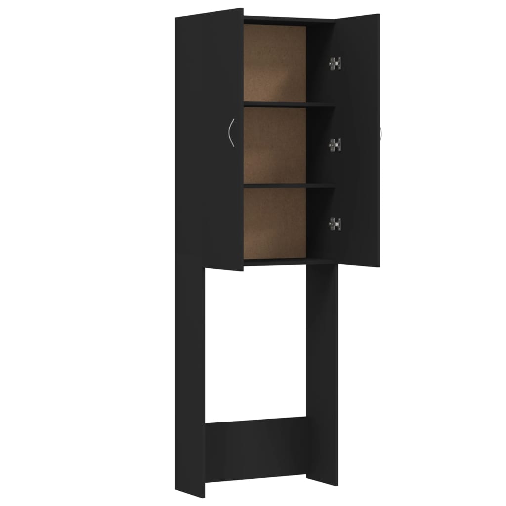Waschmaschinenschrank Weiß 64x25,5x190 cm