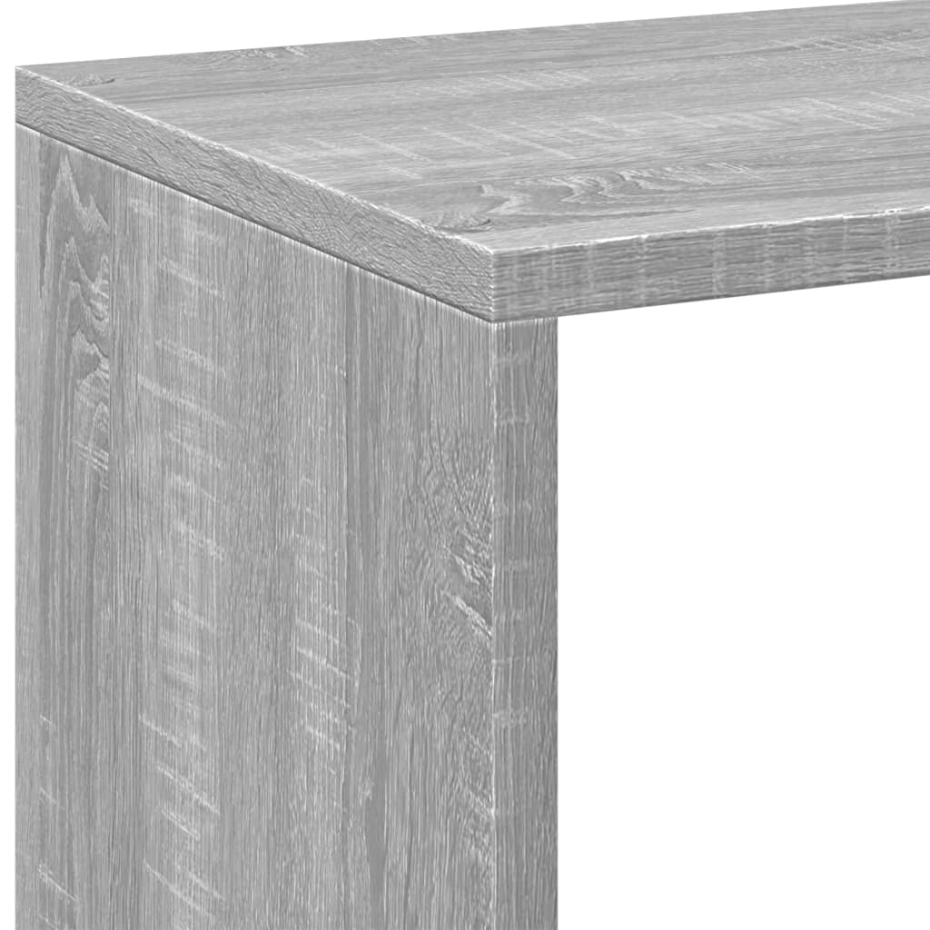 Bücherregal Weiß 137,5x29x137,5 cm Holzwerkstoff