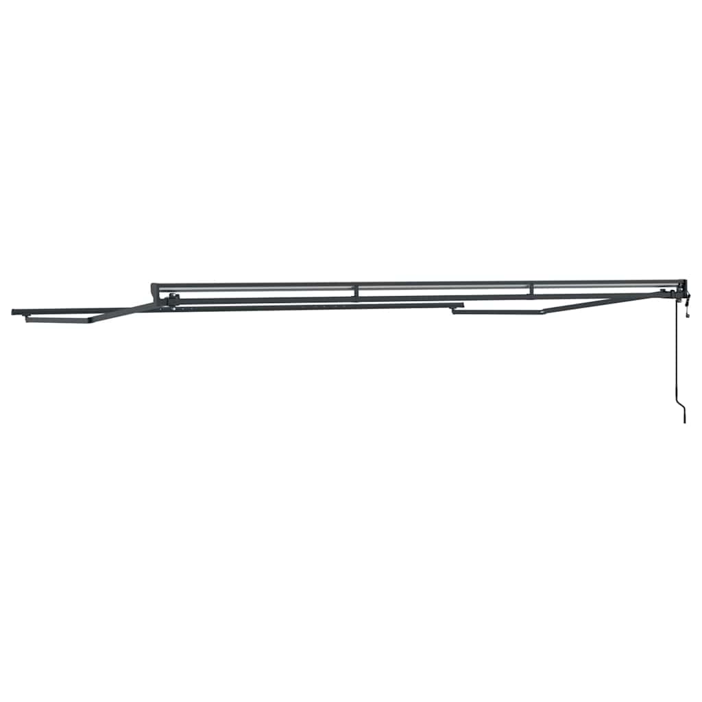 Markisenrahmen Verstellbar Weiß 2,5 x 2 m Stahl