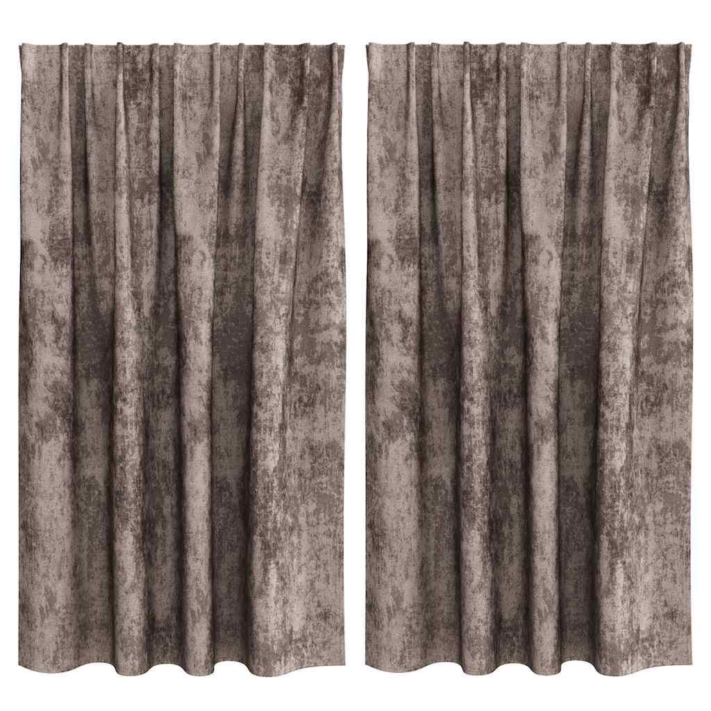 Samtvorhänge mit Vorhängen 2 pcs Weinrot 140 x 140 cm Samt