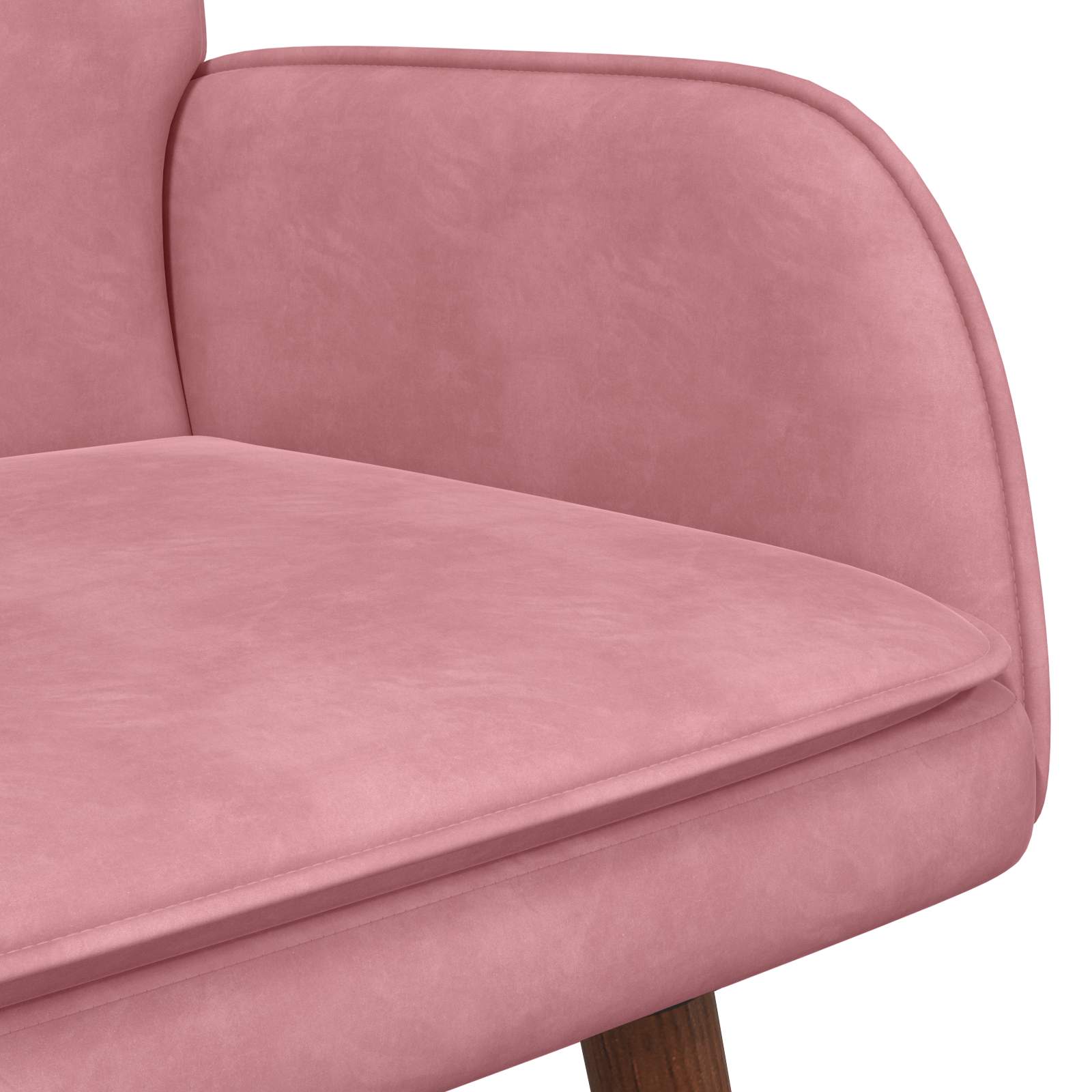 2-Sitzer Sofa Hellgrau 115 x 61 x 87 cm Samt (V)