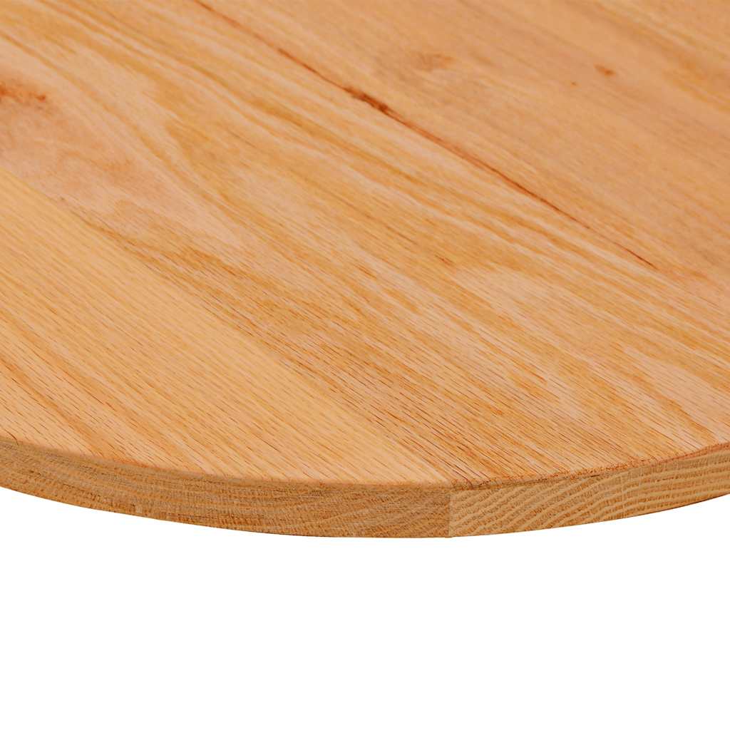Tischplatte 80x40x2 cm Massivholz Eiche Oval