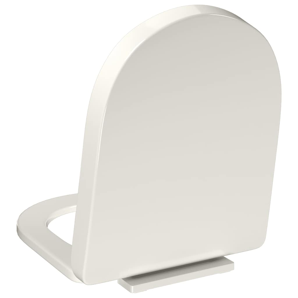 Toilettensitz mit Absenkautomatik Weiß Oval