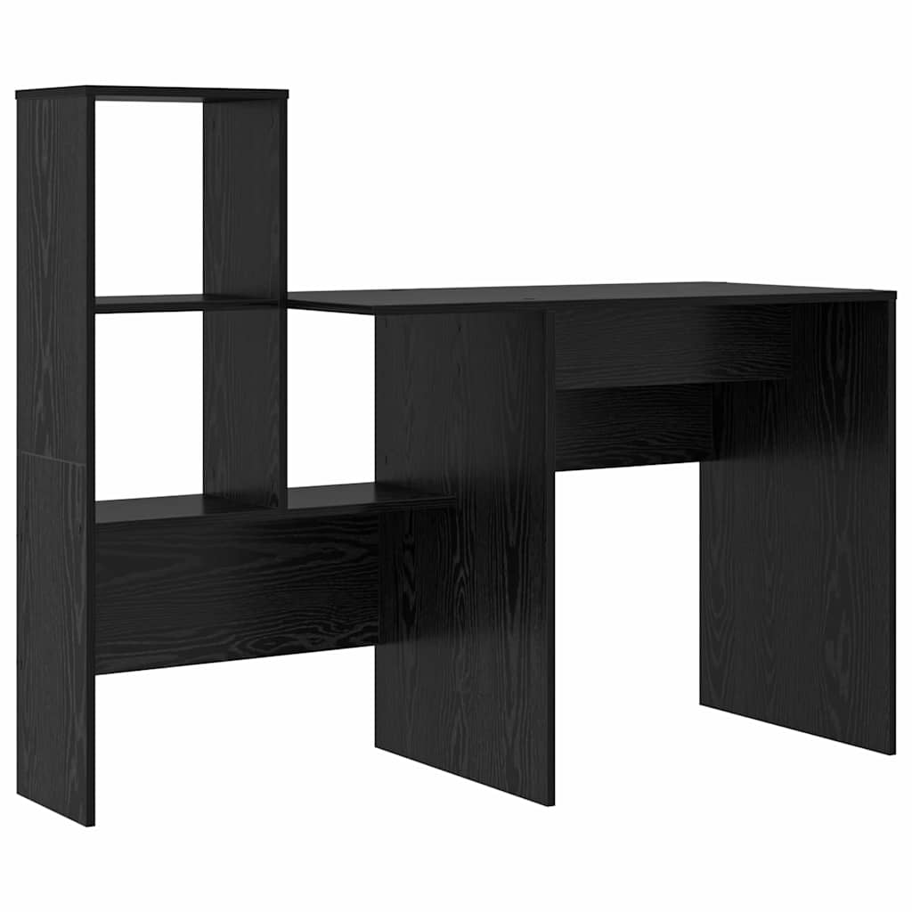 Schreibtisch mit Regal Weiß 131,5 x 50 x 106,5 cm Holzwerkstoff