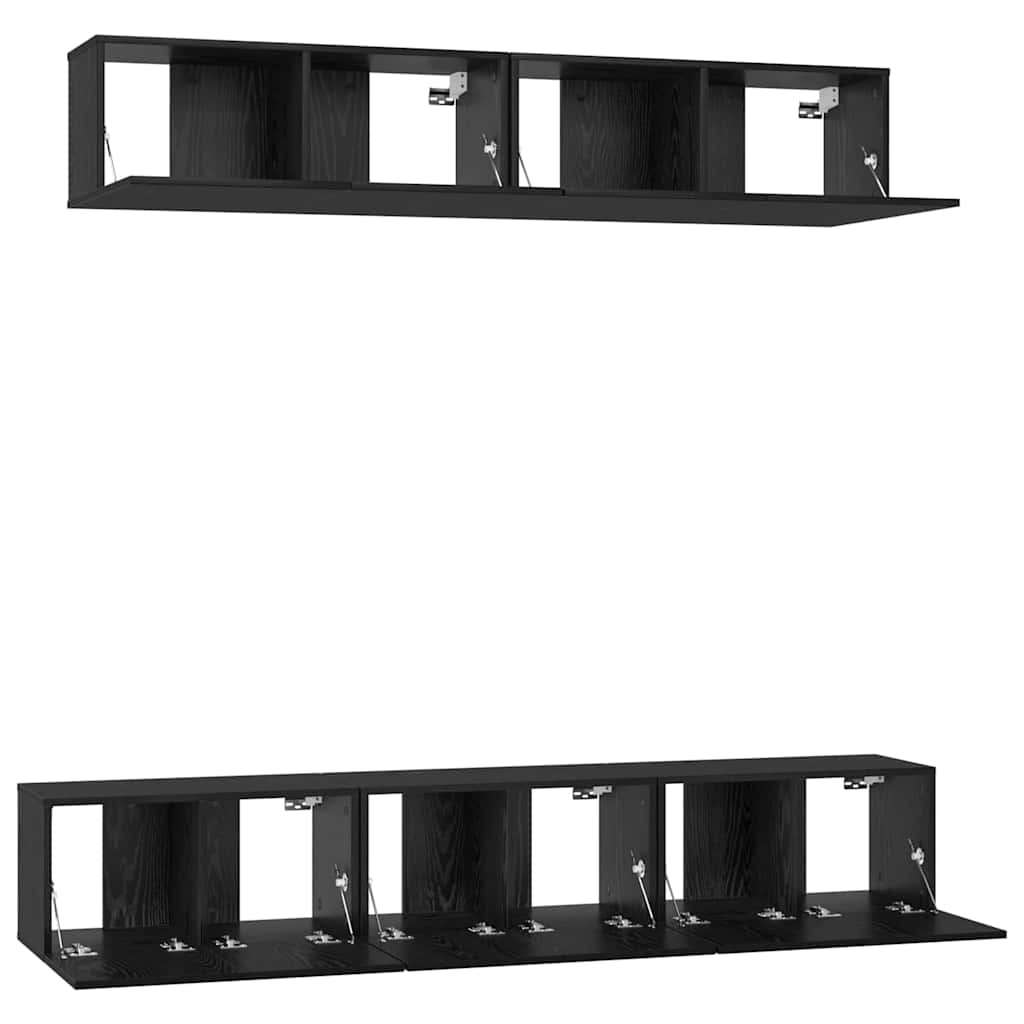 5-tlg. TV-Schrank-Set Weiß Holzwerkstoff