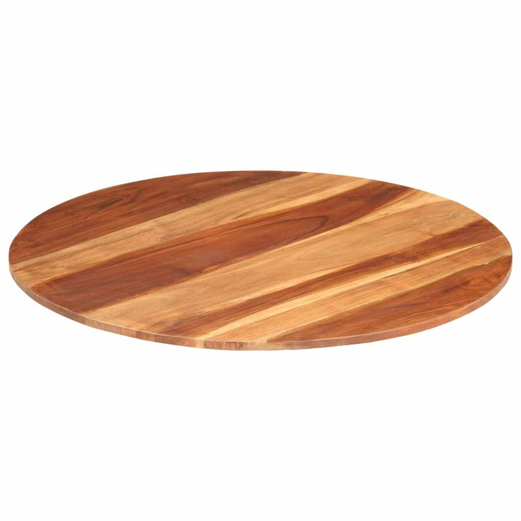 Tischplatte Massivholz Akazie Rund 15-16 mm 40 cm