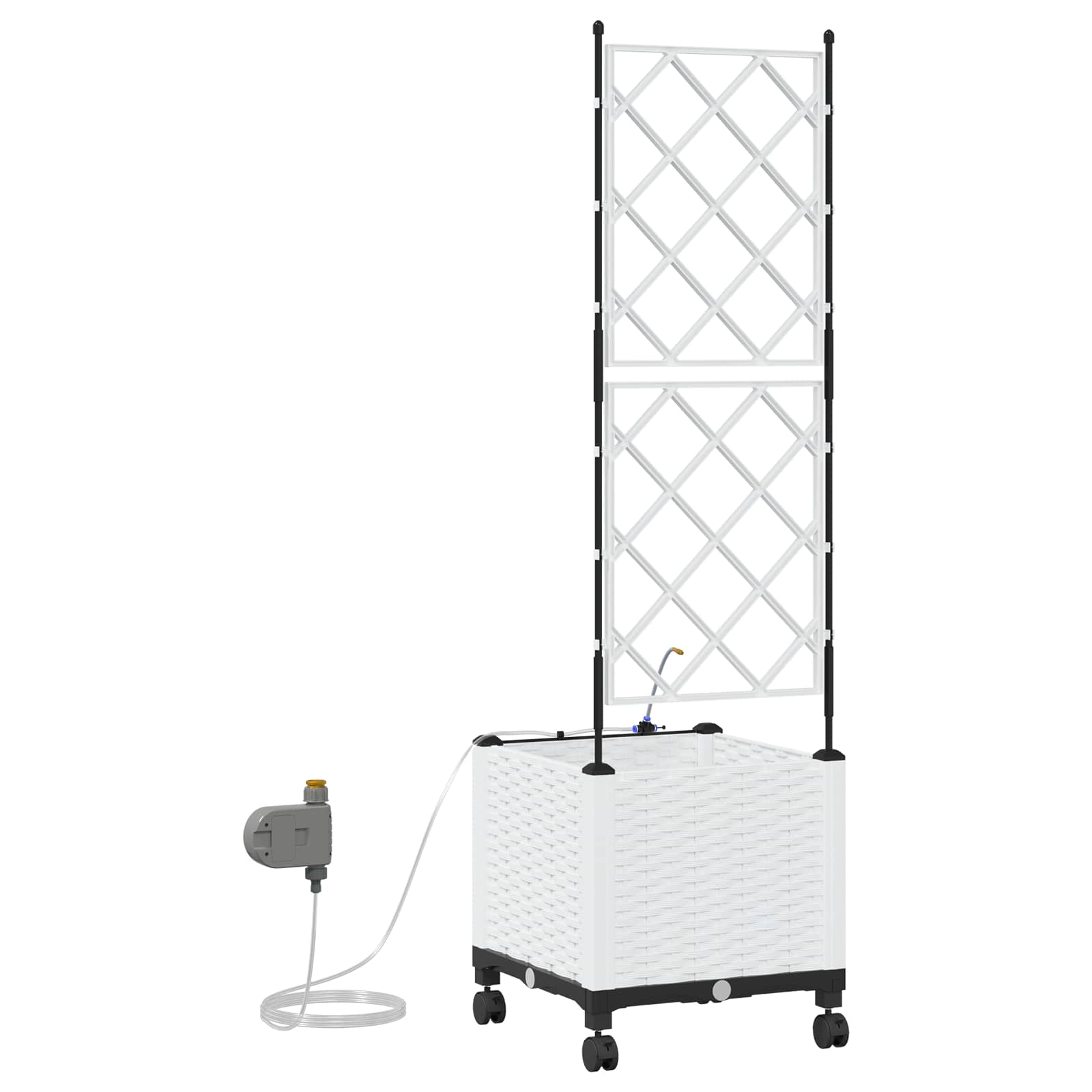 Garten-Pflanzgefäß 4 Stk. Braun 160 x 40 x 22 cm PP