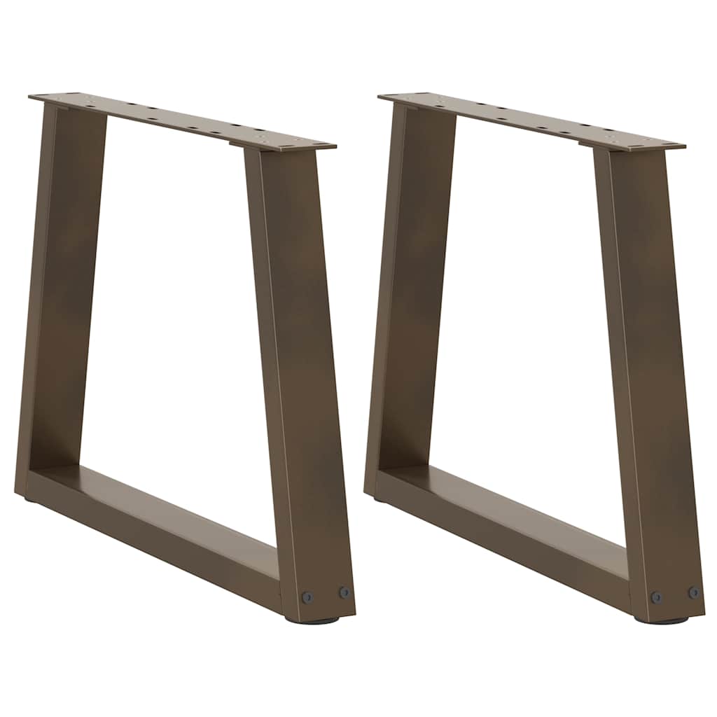 Couchtischbeine V-Form 2 Stück Schwarz 30x(30-31,3) cm Stahl