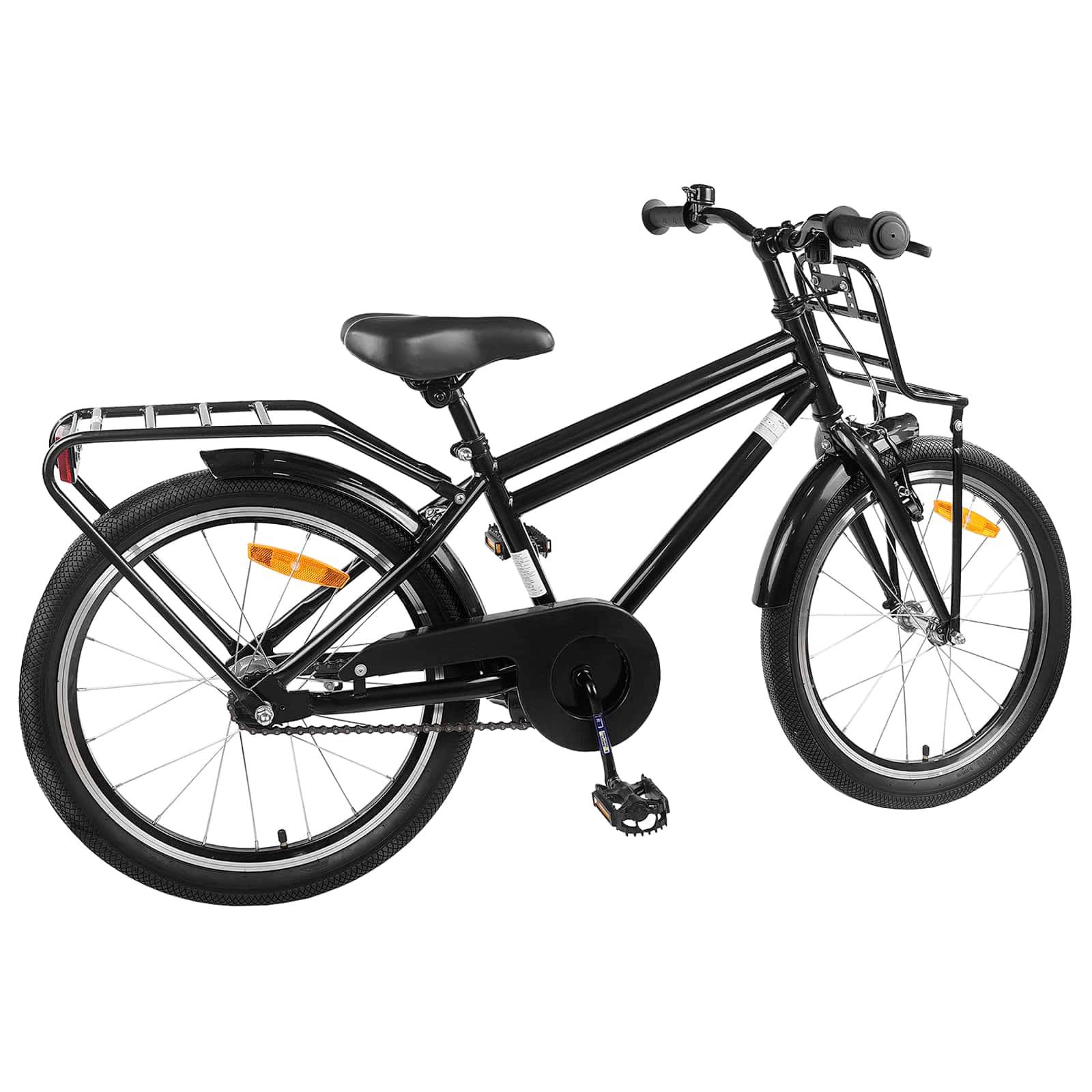 Kinderfahrrad 12 Zoll für 2-4 Jahre alt Schwarz