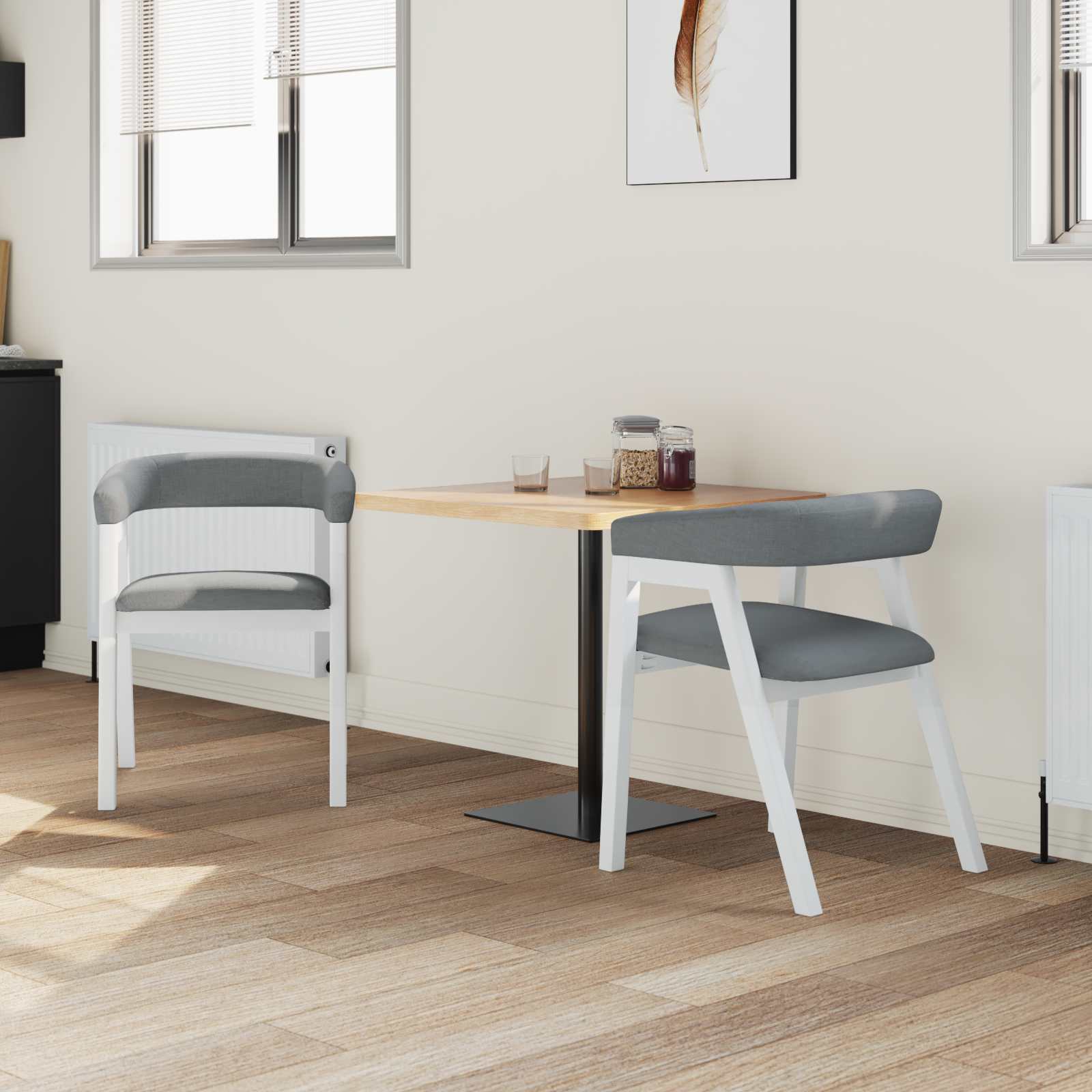 Esszimmerstühle 2 pcs Hellbraun 54 x 57 x 73 cm
