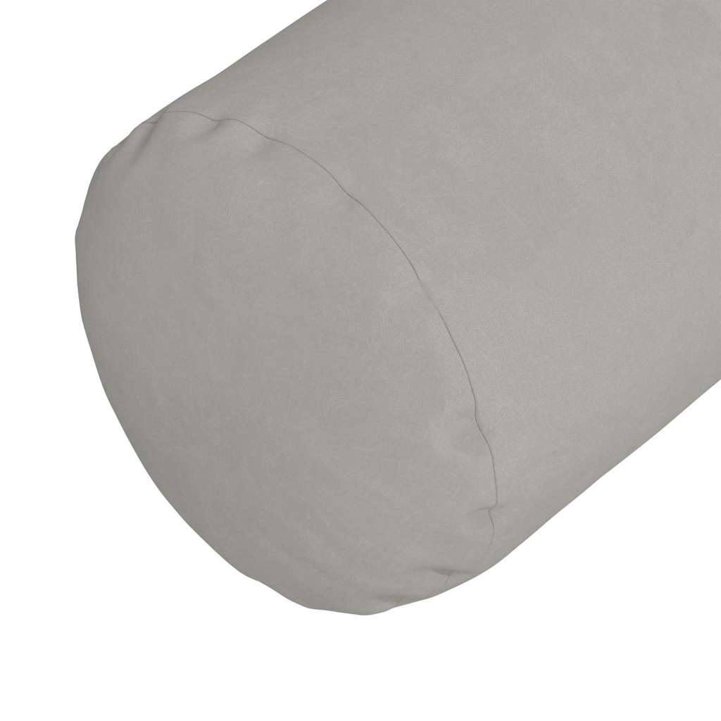 Bolsterkissen 2 Stück Taupe Ø 15 x 40 cm Mikrofaserstoff