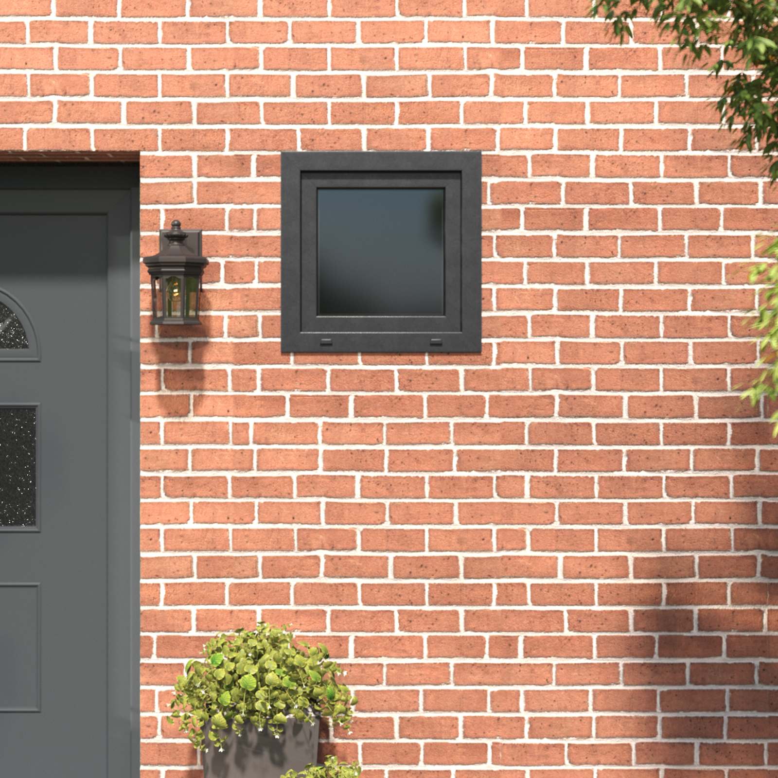 Kellerfenster RISOR 50 x 50 cm PVC und Glas Weiß