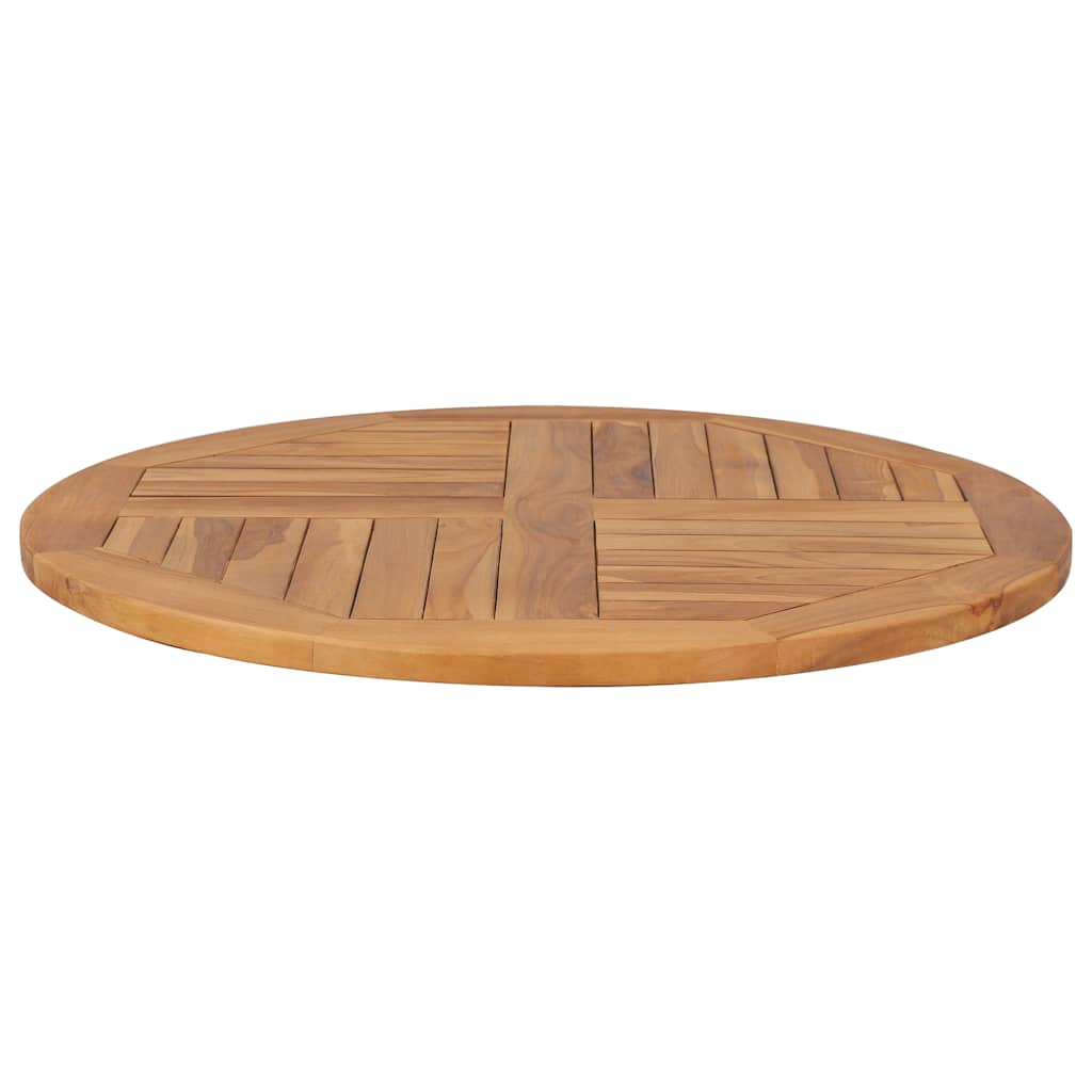 Tischplatte Massivholz Teak Rund 2,5 cm 40 cm