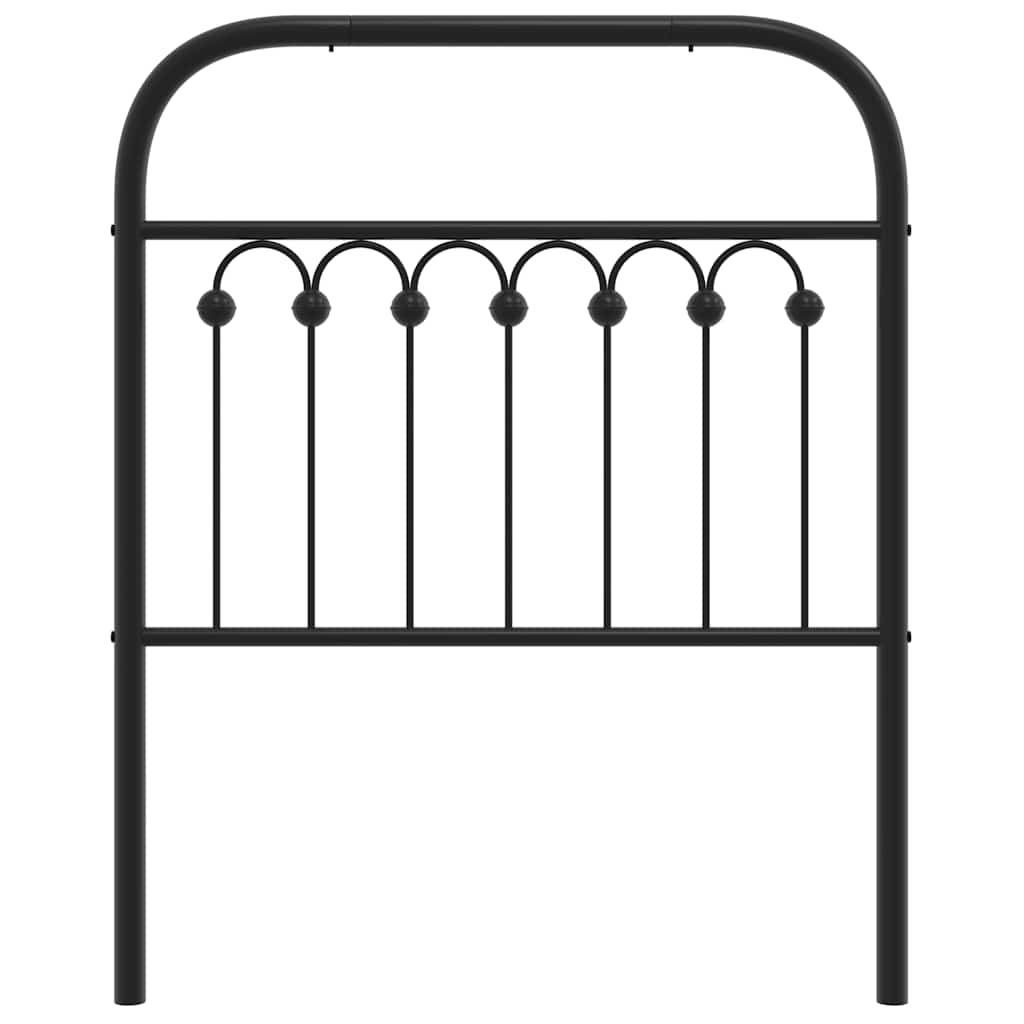 Ersatz-Kopfteil Metall Schwarz 75 cm