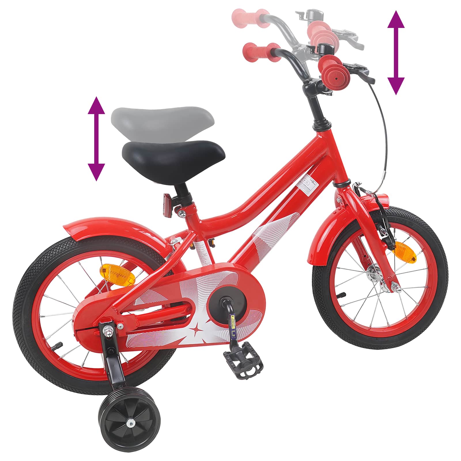 Kinderfahrrad 12 Zoll für 2-4 Jahre alt Dunkelblau