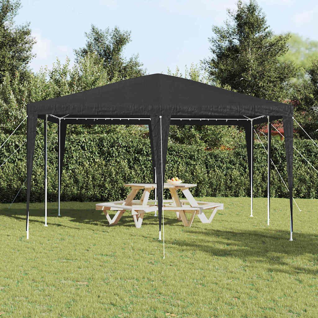 Party-Zelt Weiß 400 x 400 x 266 cm Polyethylen und Stahl