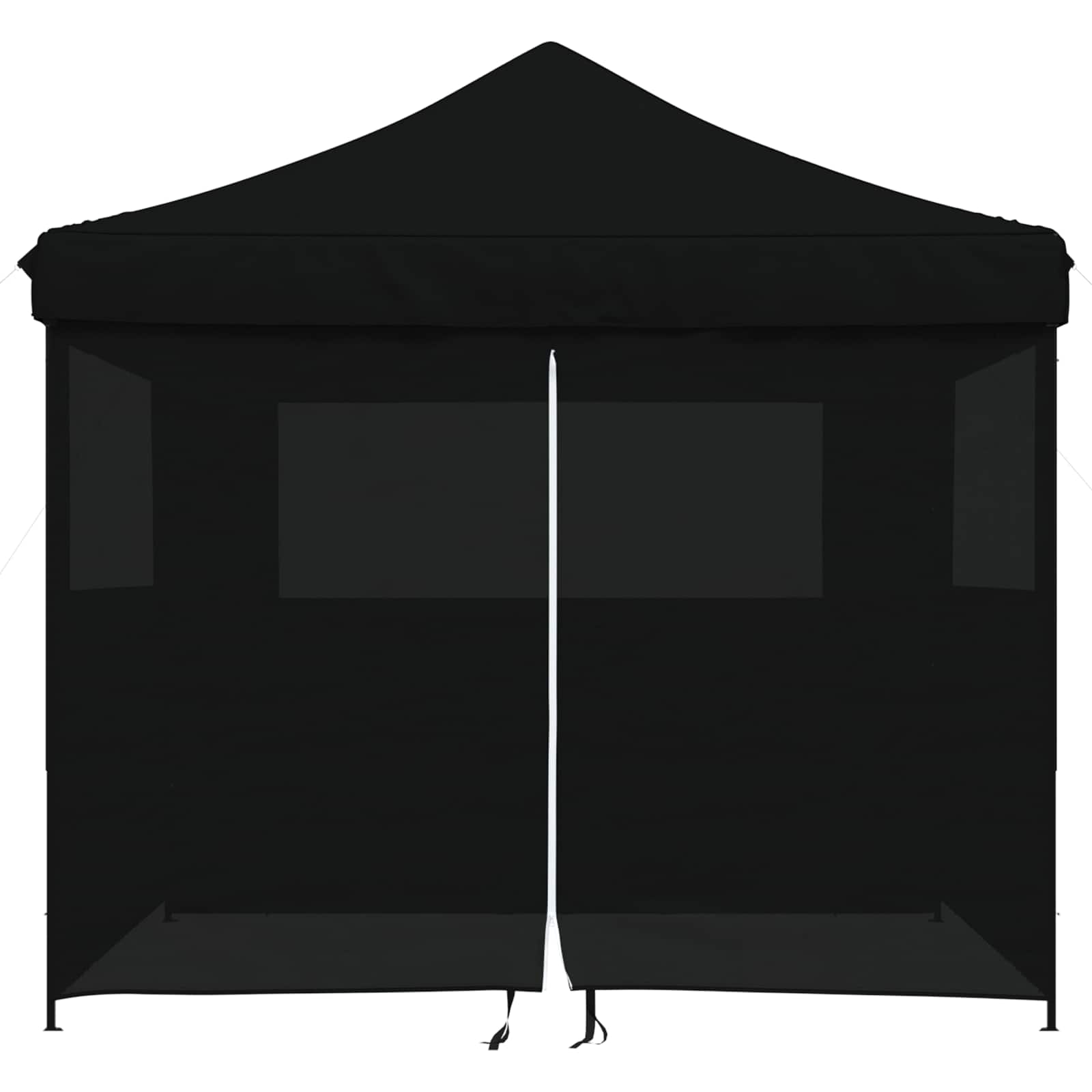 Partyzelt Faltbar Pop-Up Schwarz 292x292x315 cm