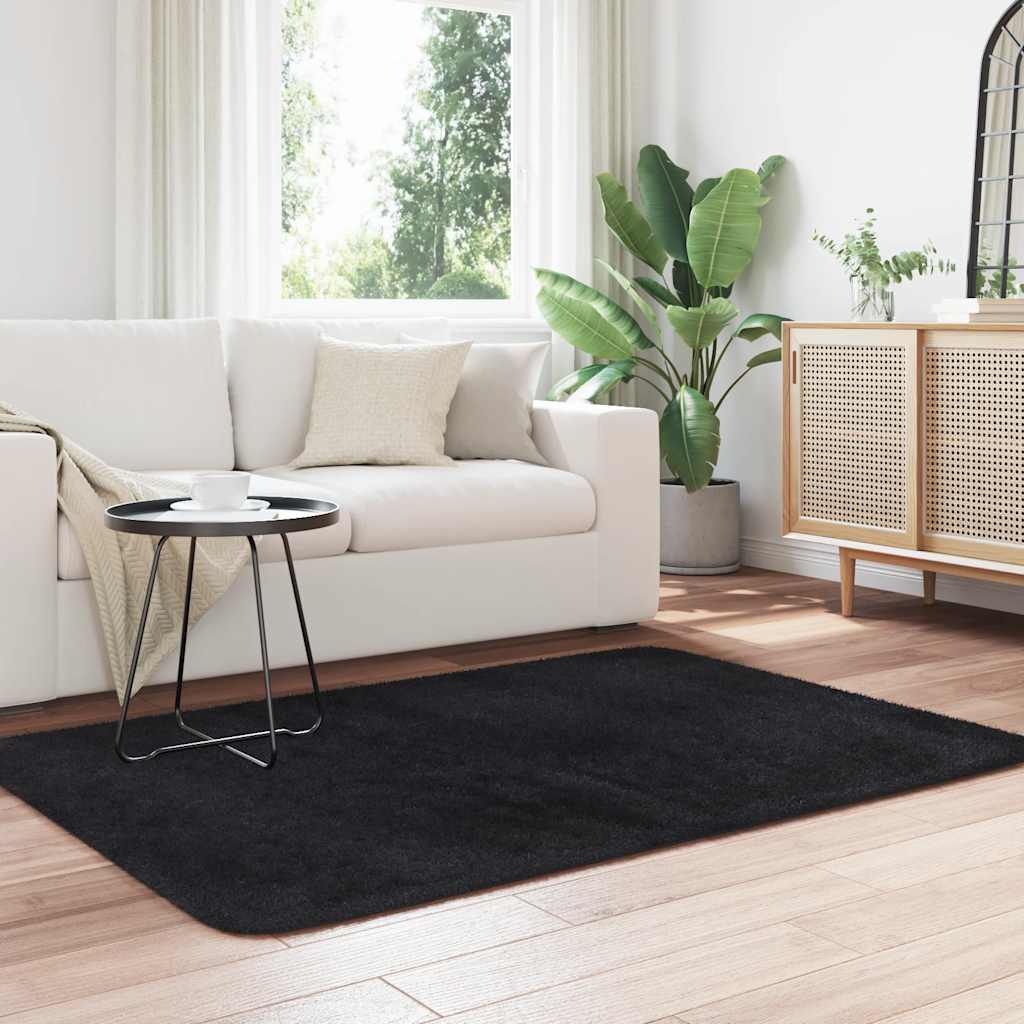 Teppich Shaggy Hochflor NAVARRA Beige 60x100 cm Polyester