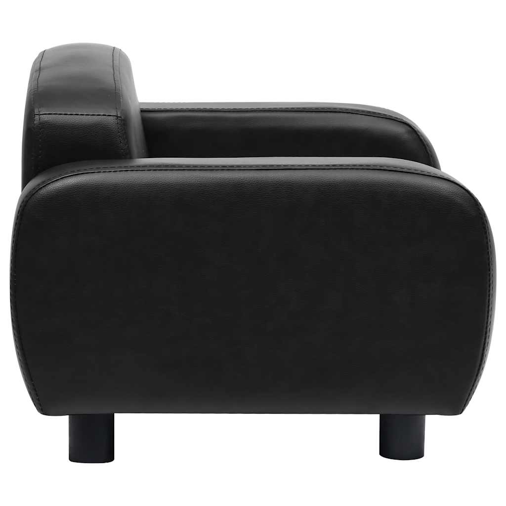 Hundesofa Grau 80x50x40 cm Kunstleder