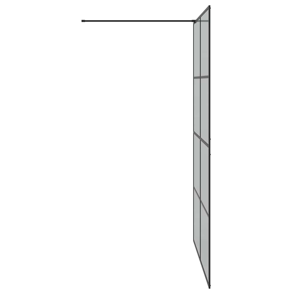Duschwand für Begehbare Dusche mit Klarem ESG Glas 80x195 cm