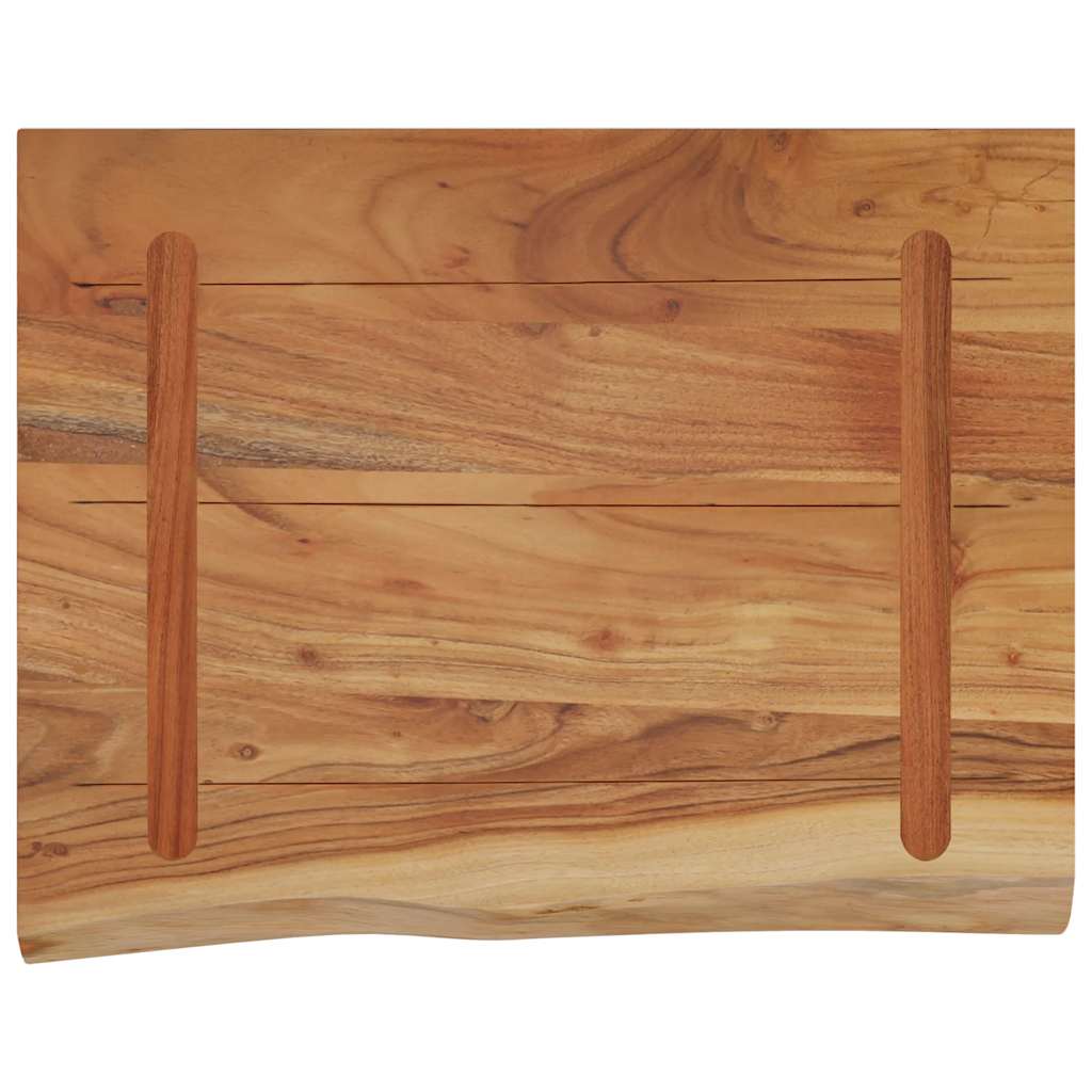 Wandregal 40x20x2,5 cm Rechteckig Massivholz Akazie Baumkante