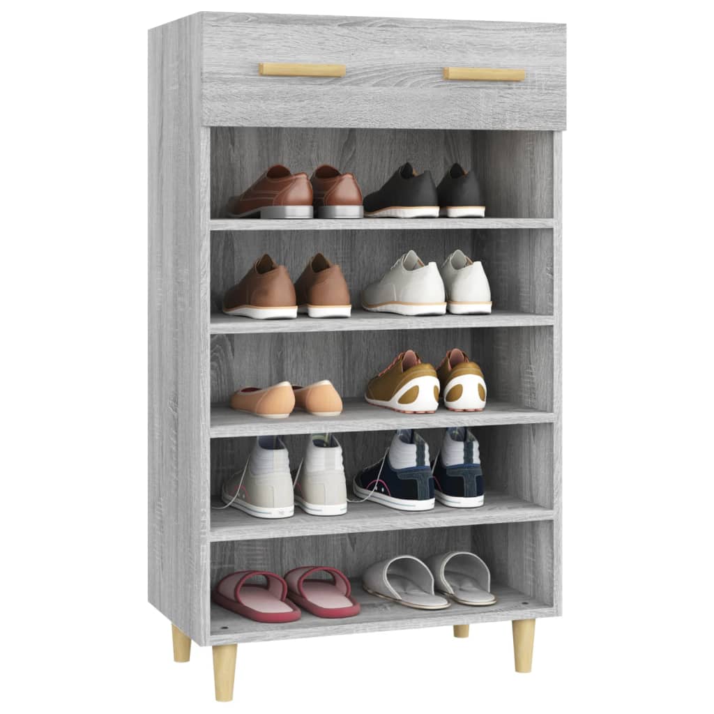 Schuhschrank mit Regal Altholz 60 x 35 x 105 cm Holzwerkstoff