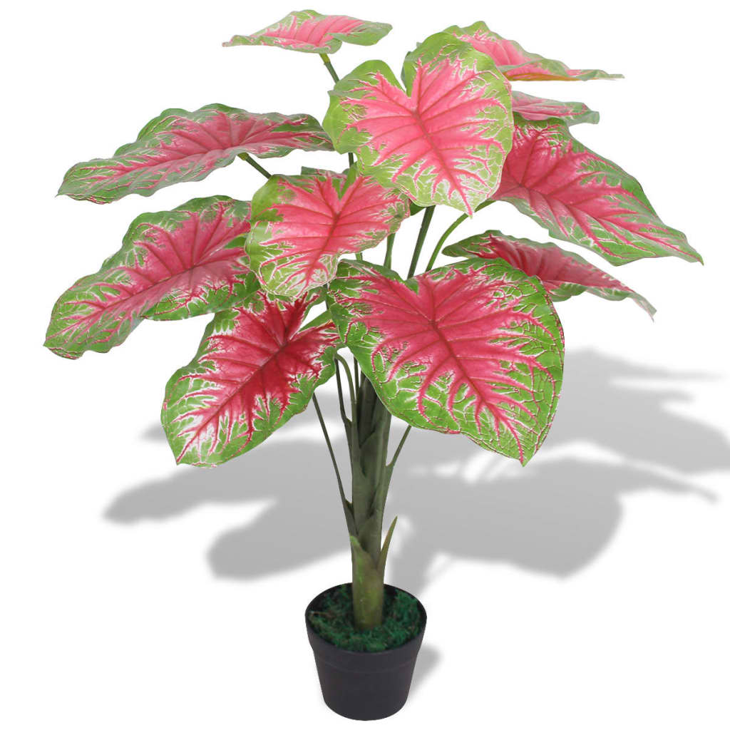Künstliche Taro Pflanze mit Topf 85 cm Grün